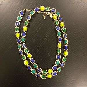 Lia Sophia Gold, Blue & Green Necklace
